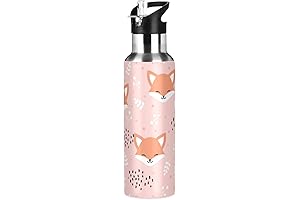 Cute Fox Water Bottle for Kids or Adults