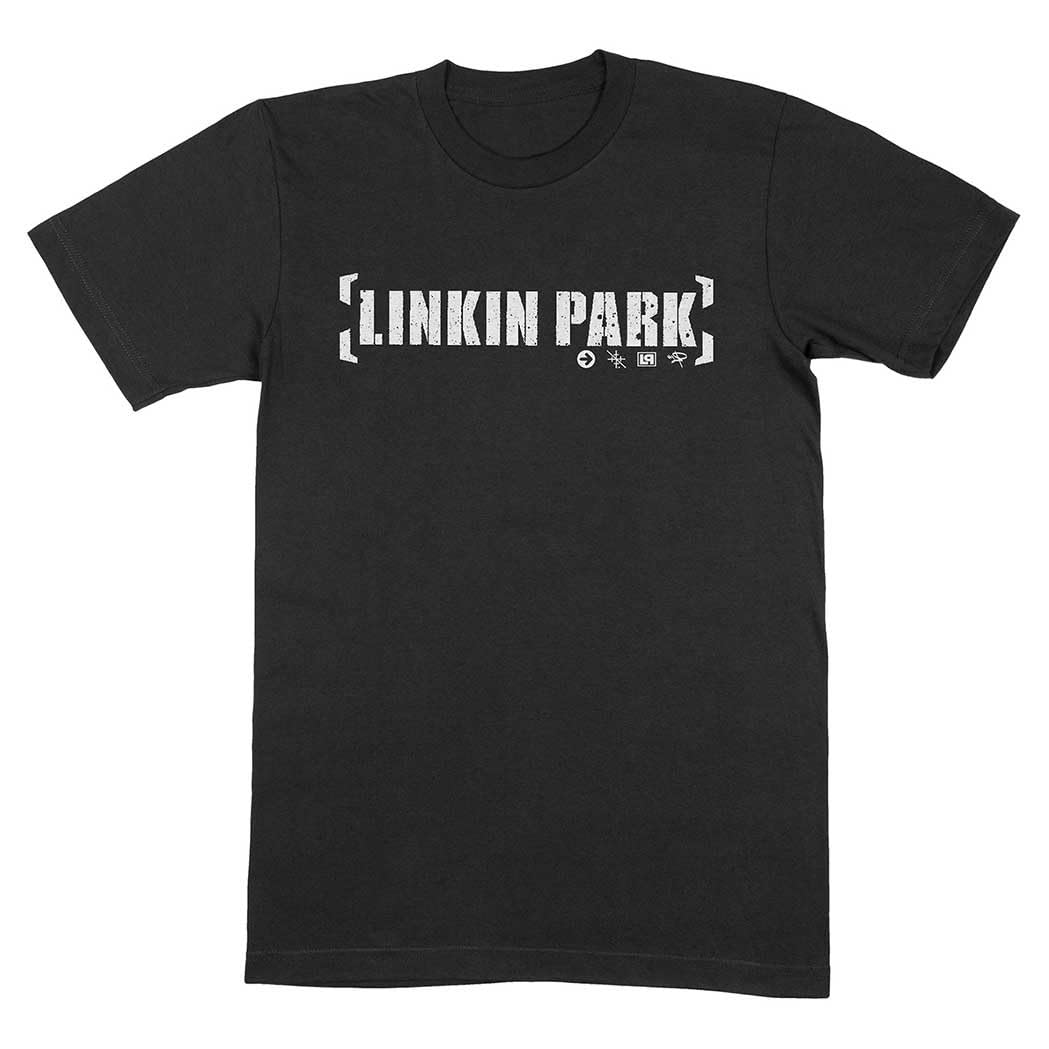 Linkin Park 'Bracket Logo' (Black) T-Shirt (Medium)