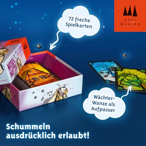 Schmidt Spiele 40862 Mogel Motte, Drei Magier Kartenspiel