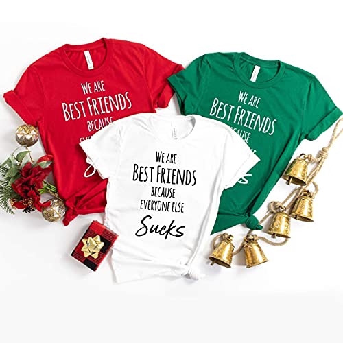 Best friend christmas shirts Clearance