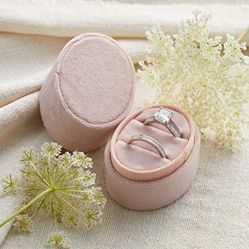 oval velvet ring box