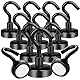 Aenienoe Magnethaken Klein 12Stück Magnet Haken Starke Schwarz Magnetische Neodym Magnetic Hooks Hakenmagnete zum Aufhänger Küchen Camping Zubehör 16mm