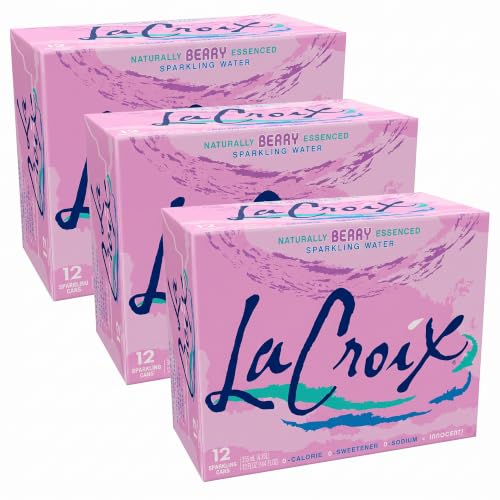 LaCroix Sparkling Water, Berry, 12 Fl Oz (pack of 36)
