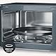SEVERIN 3-in-1 Mikrowelle mit Grill und Heißluftfunktion bis 200°C, Minibackofen inklusive Vorheizfunktion, mit antihaft-beschichtetem Pizza-Teller, schwarz, MW 7752