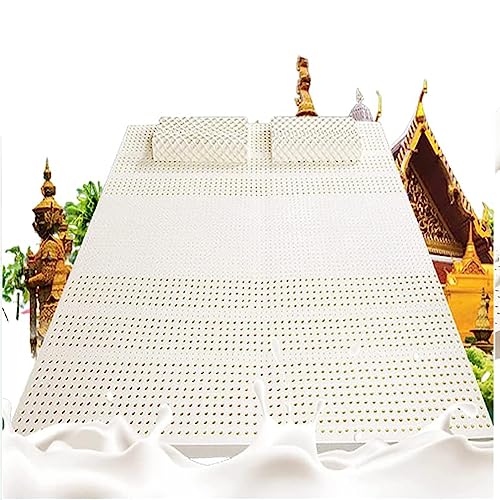 100 Natural Latex Topper Super Soft - Natural Latex Mattress Medium Firm Feel Mattress Topper for Back Pain