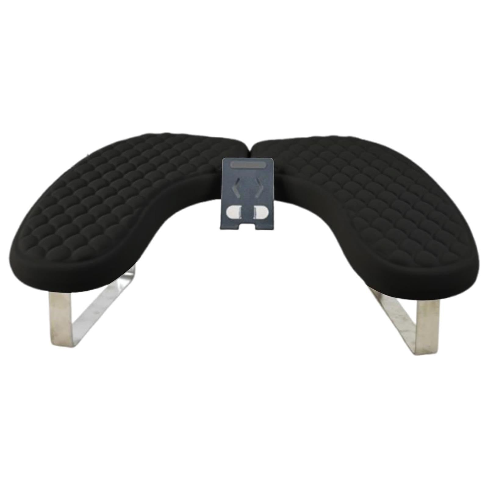 Reposabrazos para Uñas Soporte de Cuero PU Almohada Cómoda Cojín para Salón Portátil con Soporte para Teléfono Y Esponja Adecuado para Mejorar L, Negro