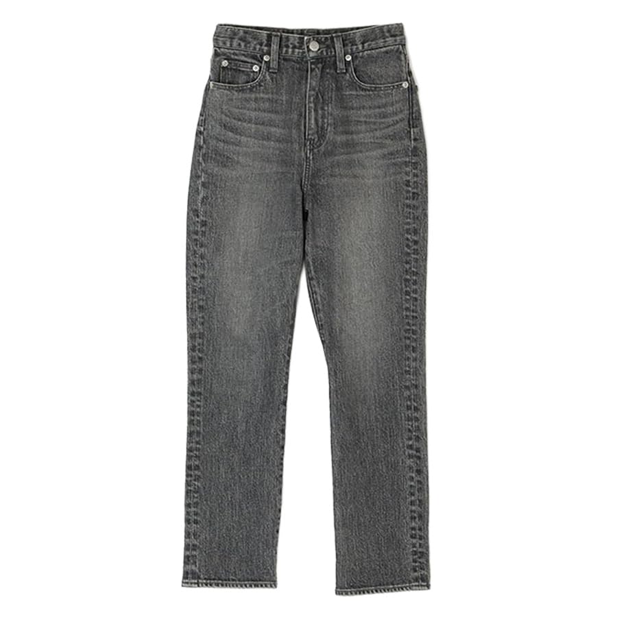 Amazon | [アニュアンス] Slim straight denim GREY 0 レディース