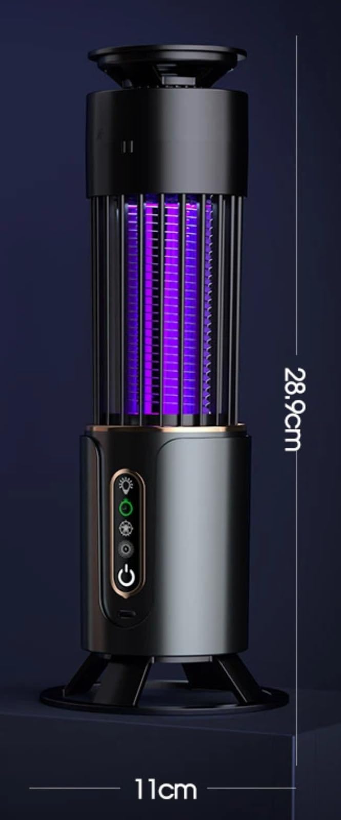 Lampada antizanzare elettrica, lampada UV con luce notturna calda, timer intelligente, protezione dagli insetti per casa, camera da letto, patio, interni ed esterni