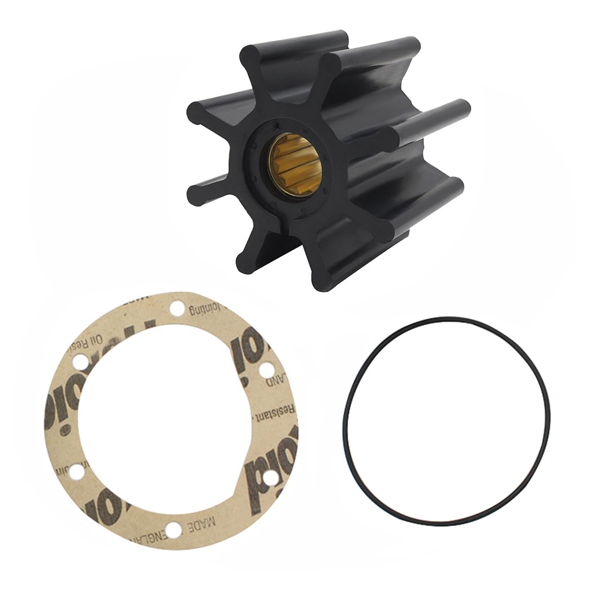 Flexibles Impeller-Kit für Vol-vo Penta 21951356 John-son 09-1028B und passend für Jab-sco 920-0001 Schiffsmotor-Wasserpumpe