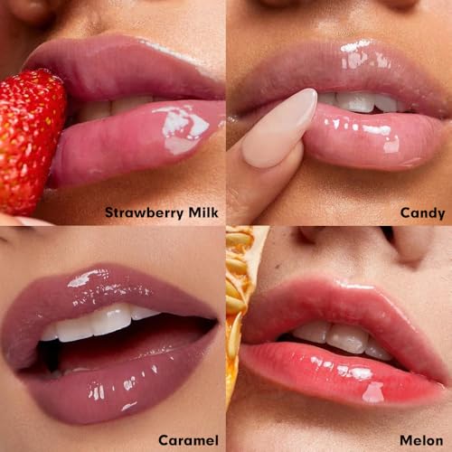 Image of 4Pcs Tinted Lip Serum Melting Lip Balm, Hydrating Tinted Lip Balm For A Glossy Finish & Soft, Nourished Lips with Plumping Polypeptides, Supple Lips, Vegan & Cruelty-Free (A05#01+02+03+04)