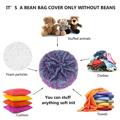 RTMX&kk Große Sitzsack Stühle Sofabezug Waschbar Möbel Sitzsack Doppelschlafzimmer Balkon Große Couch Runder Weicher… – Bild 3