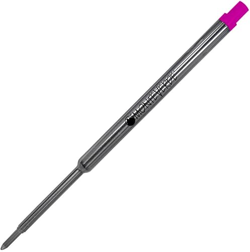 Miniatura 3 de Monteverde Recambio de bolígrafo para bolígrafo Waterman, punta media, rollo suave, negro, 2 por paquete (W132BK) Negro -,Azul,Azul