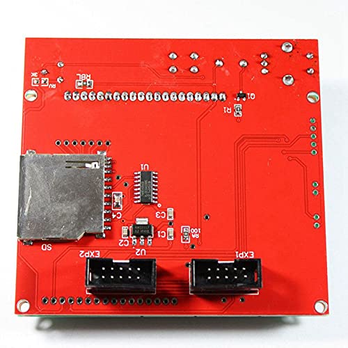 Lysee 3D Printer Parts & Accessories - 3D Printer RAMPS 1.4 Set/Kit for RepRap 3D Drucker, 5xDRV8825, 12864 LCD for - (Color: Red)