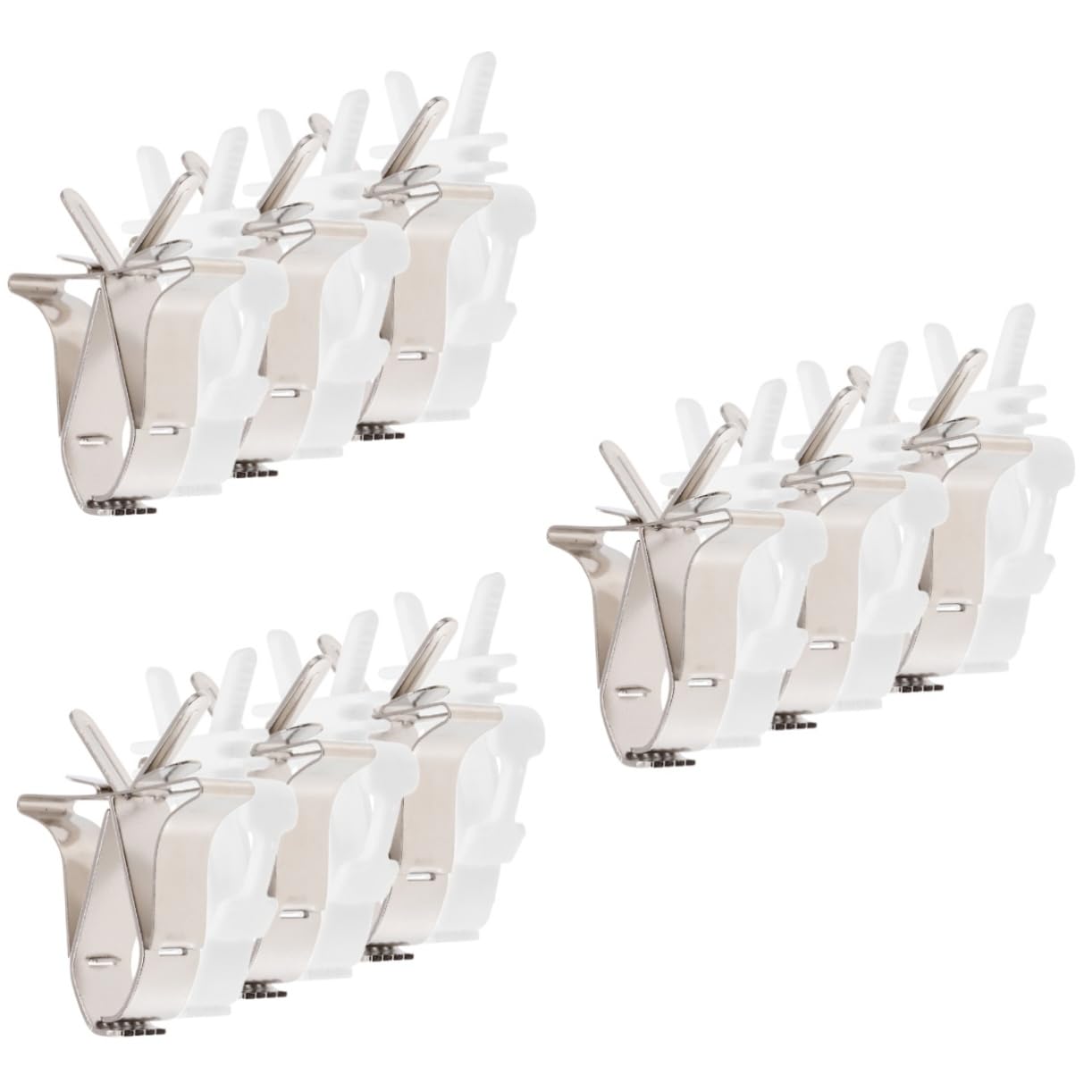 VANZACK 18 Pcs Porte-Fruits Légumes Oiseau Nourriture Isopode Pinces à Légumes Perroquet Os Câlin Pinces d'alimentation pour Oiseaux Os De Seiche pour Les Oiseaux Métal des Oiseaux