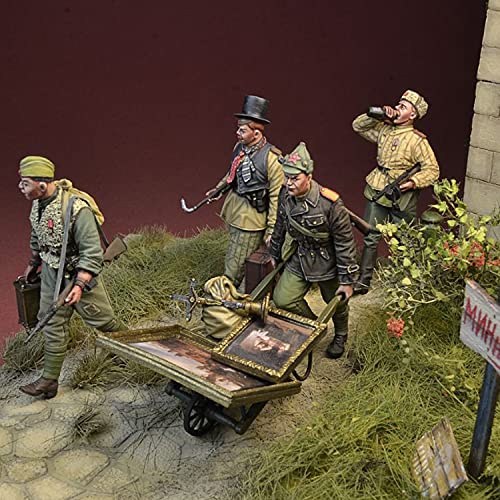PANGCHENG Statuetta in Resina 1/35 Soldato GK Tempesta Rossa sull'Europa, Truppe Posteriori sovietiche 1944-46 Kit Non assemblato e Non Verniciato