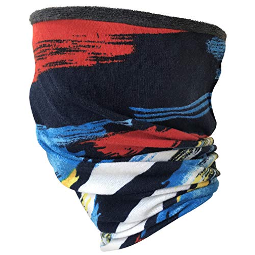 Cuello de los hombres, máscara de bufanda, gorro de esquí, gorro de lana multifunción,gorra de invierno, deportes al aire libre, motocicleta, montar unisex, bufanda caliente (blue)
