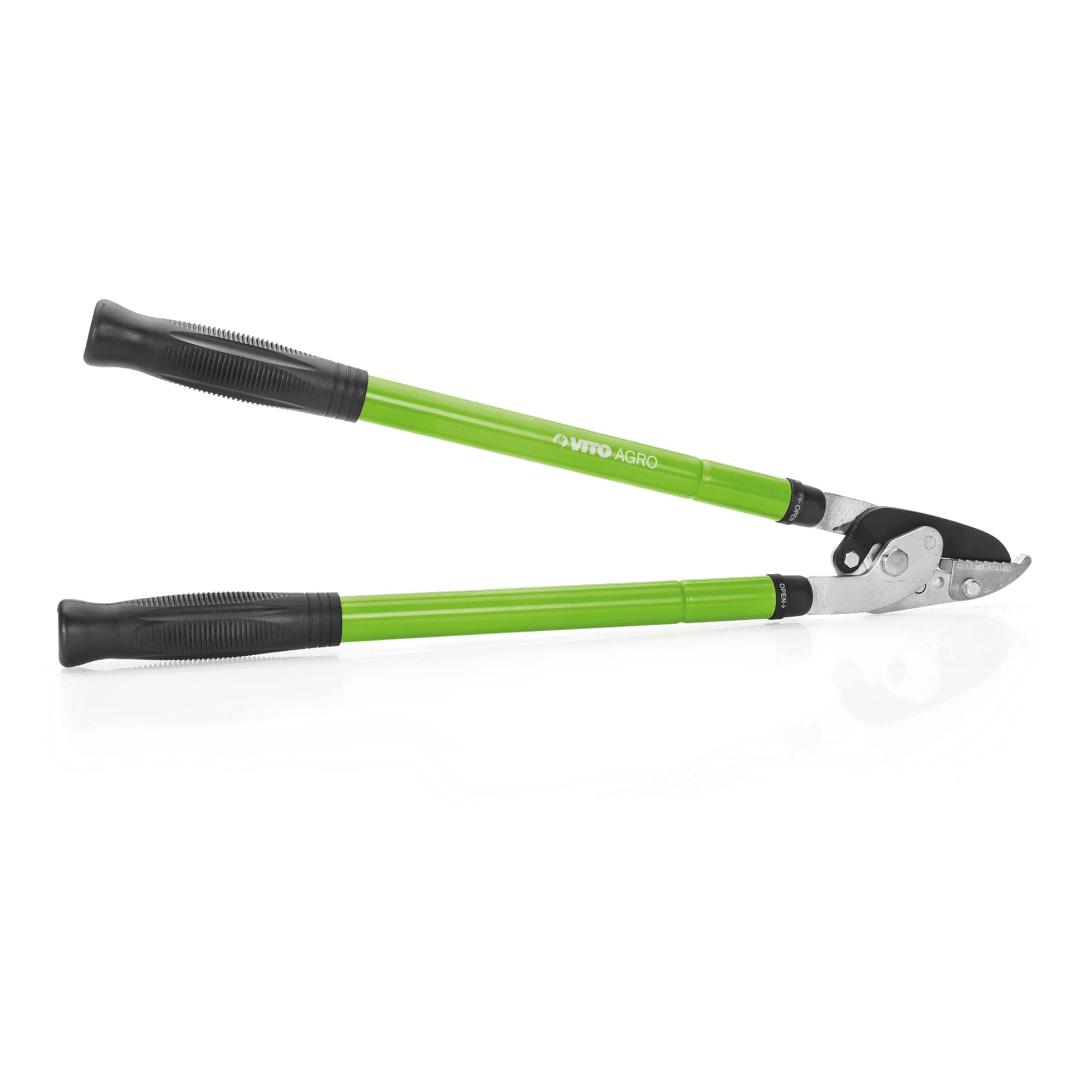 VITO Garden - Tijeras de podar telescópicas | tijeras de podar | de 60 a 90 cm telescópicas | hoja de acero forjado | mangos de tubo de aluminio | mangos antideslizantes | universal | doble mano |
