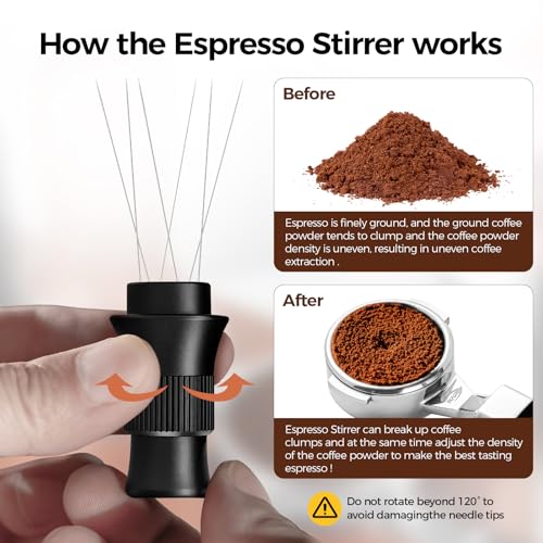 Image of IKAPE WDT Tools, Espresso Stirrer Distribution Tool, Tamper for Barista (51 /54 /58MM)