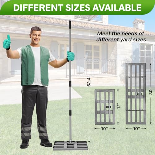 REAPALOT Lawn Leveling Rake with Stainless Steel Handle - Gardening Gloves Included - Image 5