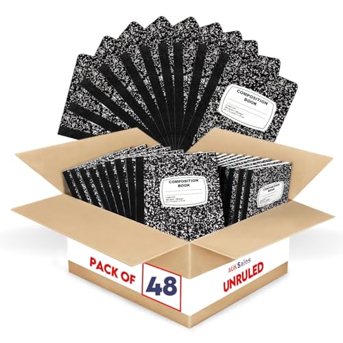 Composition Notebook Unruled Notebook 9.75 x 7.5 Inches (Pack of