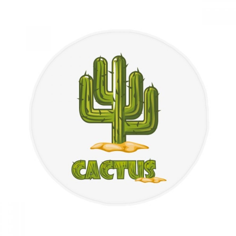 Tapis cadeau original rond motif cactus 50 cm idée déco amoureuse des plantes et animaux