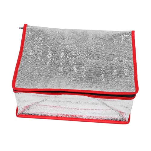 Aluminum Insulated Food Packaging Liners Foldable Thermal Box for Seafood Storage Reusable Cold Retaining Flat Bottom Design - Main Image