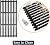 Hongso 18 1/4 x 24 3/4 Inch Porcelain Cast Iron Cooking Grill Grates for Charbroil 463241314, 463241313, 463247109, 466241313, 466241314, 466242014, 466242314, Tru-Infrared 3 Burner Grills, PCB007