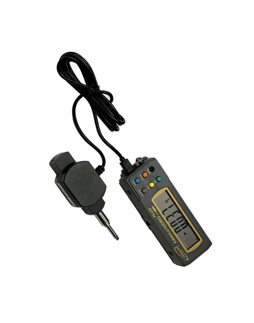 iGaging Digital Indicator Probe with Remote READOUT, 0-.5"/0-12mm, 0.00005" Inch/Metric High Resolution Remote Display IP65 Fluid/Dust Protection, Absolute Reading, #35-958-12.
