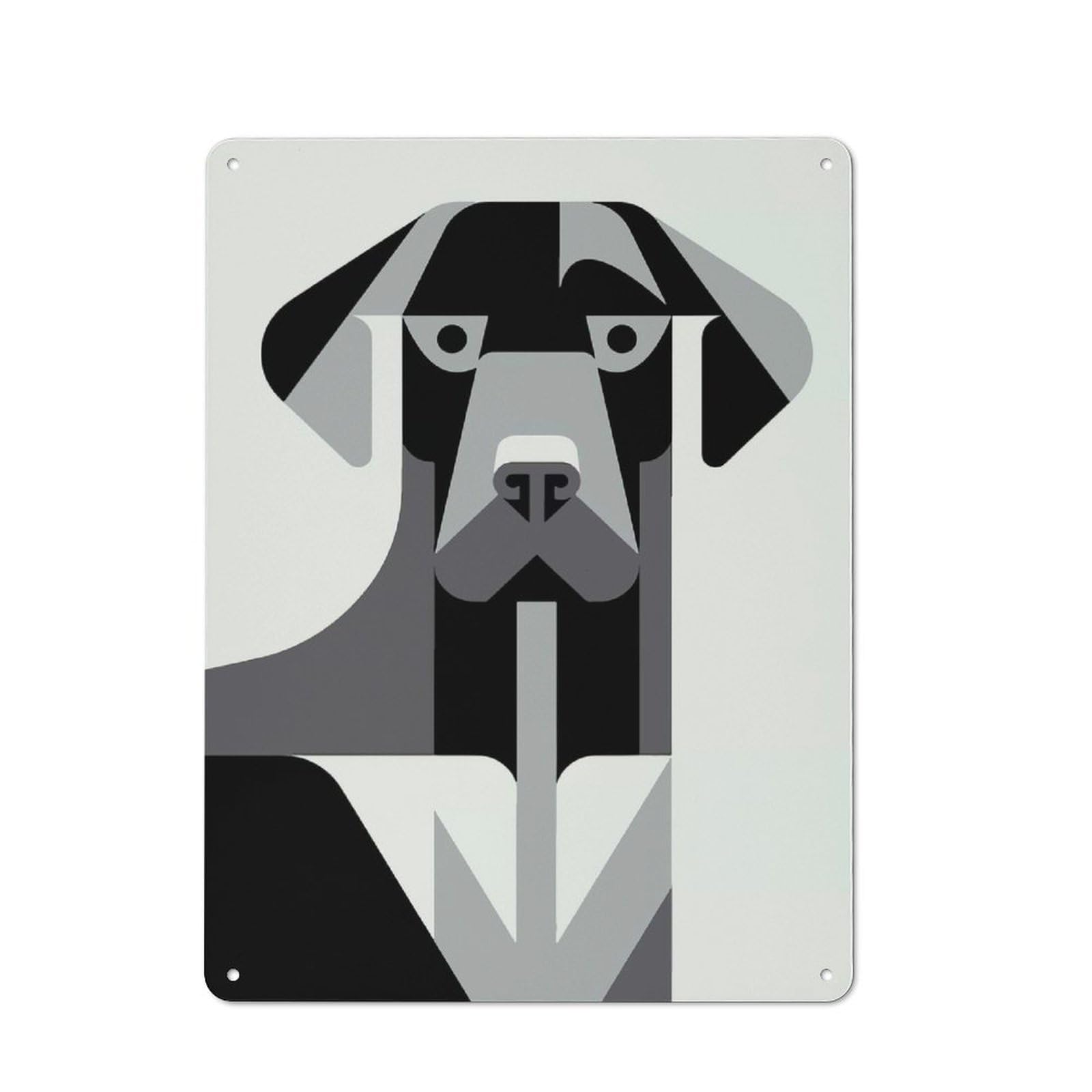 Junmoney Dog Retro-Style Metal Sign 40X30cm For Garage Or Workshop, A Moving-Home Gift For Collectors Of Tin Signs