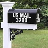 Seloom 148 PCS 2" Reflective Mailbox Numbers Stickers for Outside,White Numbers and Letters Stickers