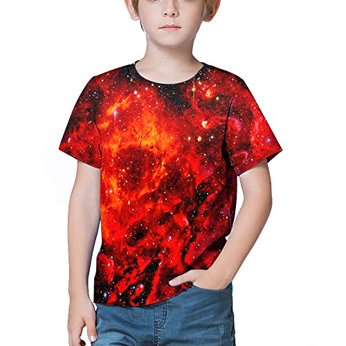 Image of LAIDIPAS Boys Girls 3D Graphic T-Shirt Short Sleeve Tops Tees 6-16 Years | Kids Crewneck Shirts, Vibrant Color, Lightweight and Quick Dry, Trendy Outfits for School, Parties, vacation and Daily Wear