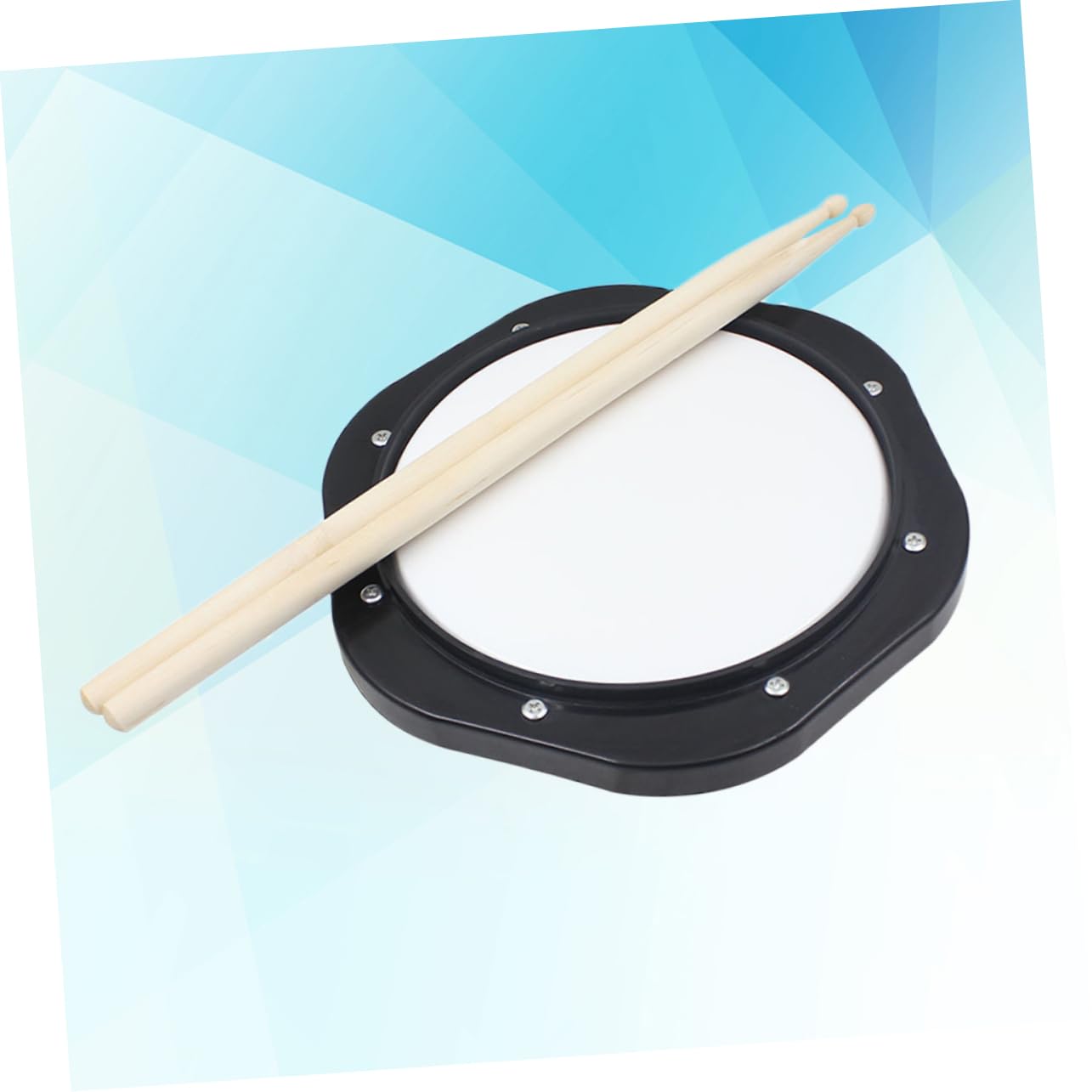 Abaodam Pad Allenamento Batteria 10 Pollici Nero in Plastica