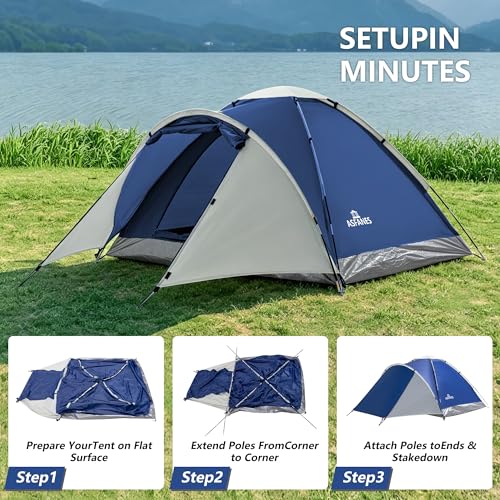 Carpa para camping ASFANES, 1-2 personas, impermeable miniatura 7