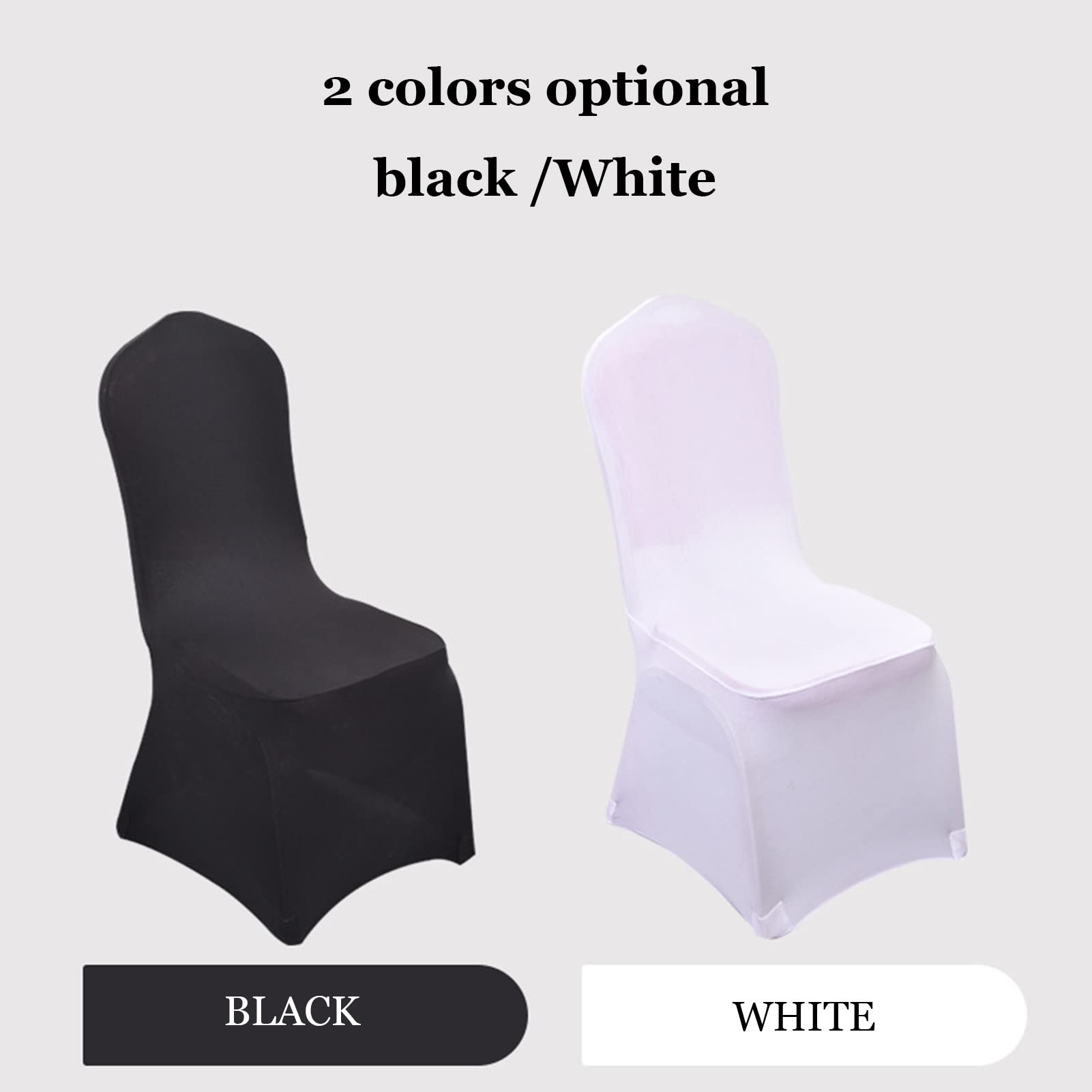 Tableclothsfactory 40 Fundas Elásticas De Elastano Para Sillas Plegables, Para Cenas, Eventos, Bodas, Fiestas, Banquetes, Catering, Color Marfil