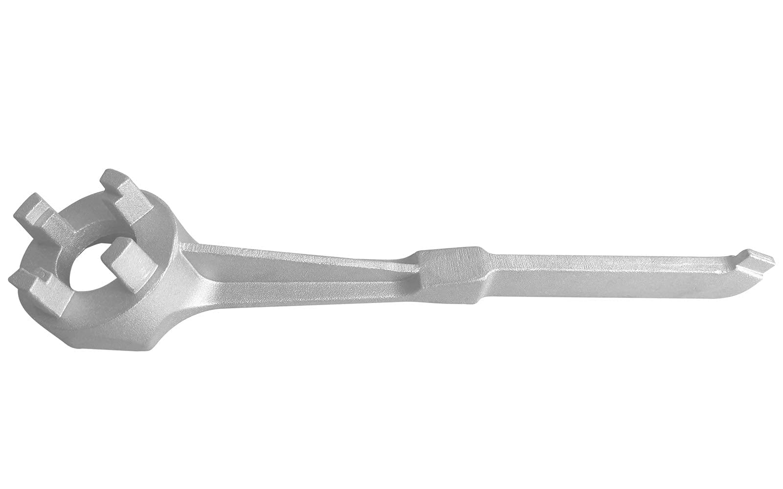 MAKINGTEC Aluminum Drum Wrench, Drum Plug Wrench Opener for Opening 10 15 20 30 50 55 Gallon Drum, Fits 2 in and 3/4 in Bung Caps