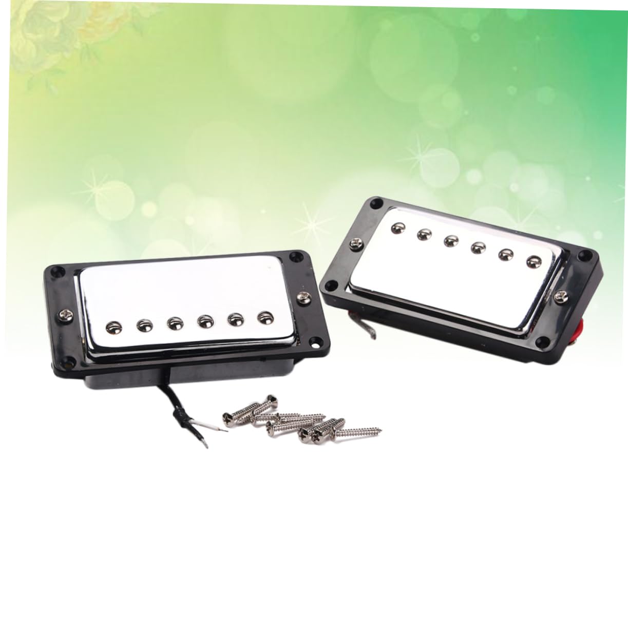 TOYANDONA Pickup Humbucker Doppia Bobina Per Chitarra Elettrica Con Pickup Al Ponte e Telaio Nero Adatto Per Chitarra Elettrica Elimina Feedback e Rumore Indesiderato e Durevole