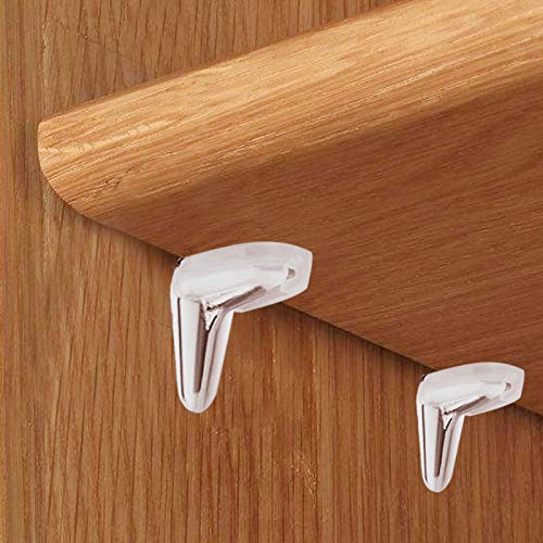 30 Stk Regalträger Bodenträger Bücherregal Stützen Glas-Bodenträger 3 mm Regalbodenträger Fach-Bodenträger Regalstütze für Schrank Bücherregal Möbel