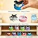 LBUQSVF 9 PCS 1.5 In Mini Cookie Cutters Set for Kids, Stainless Steel Small Sandwich Food Cutter Shapes, Fun Shaped Tiny Dinosaur Heart Star Circle Flower for Lunch, Fruit, Vegetable, Cheese, Clay