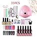 Produktbild Woniu Gelnägel Set Starterset, 33 Pcs Gel Nägel Set Anfänger Mit Uv Led Lampe Für Gelnägel Für Gelnägel Für Nagelstudio, Zu Hause, Professioneller Salon