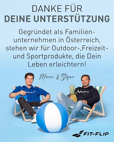 Fit-Flip Microfaser Handtücher - kompakt und leicht – für Reisen, Sport und Strand - Mikrofaser Handtuch schnelltrocknend – als Sauna und Badetuch groß (1x 100x50cm, Cool Grey)