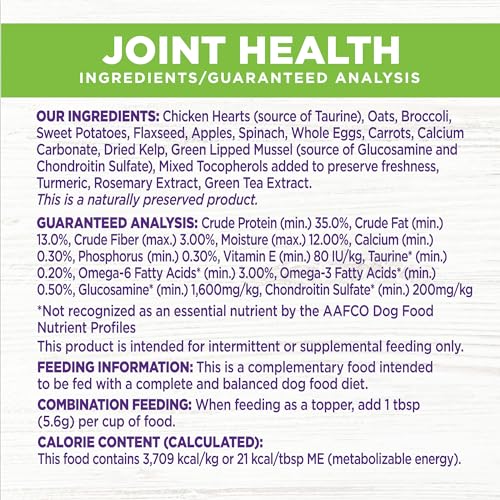 Image of Wellness Bowl Boosters, Dog Food Topper for Small, Medium, & Large Breeds, Grain Free, Natural, Freeze Dried, Joint Health Chicken, 4 Ounce Bag (Pack of 2)