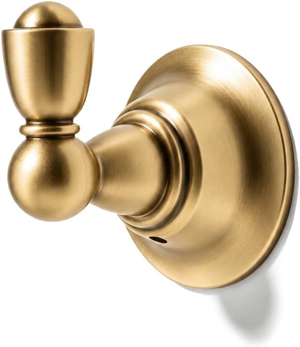 khtumeware 2 Pack Polished Nickel Robe Hooks Wall Mounted Heavy Duty Bathroom Towel Hooks, Wall Coat Hooks for Bedroom Kitchen Closet Entryway Living Room. Zinc Alloy Material Coat Hooks