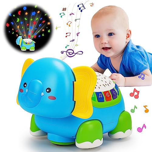 5 in 1 Crawling & Walking Baby Toys 3-6 to 12 Months Developmental Musical Toys for Babies 12-18 Months Light Up Tummy Time Infant Toys 7 8 9 6-12 Month 1 Year Old Boy Girl Toys 1st Birthday Gifts