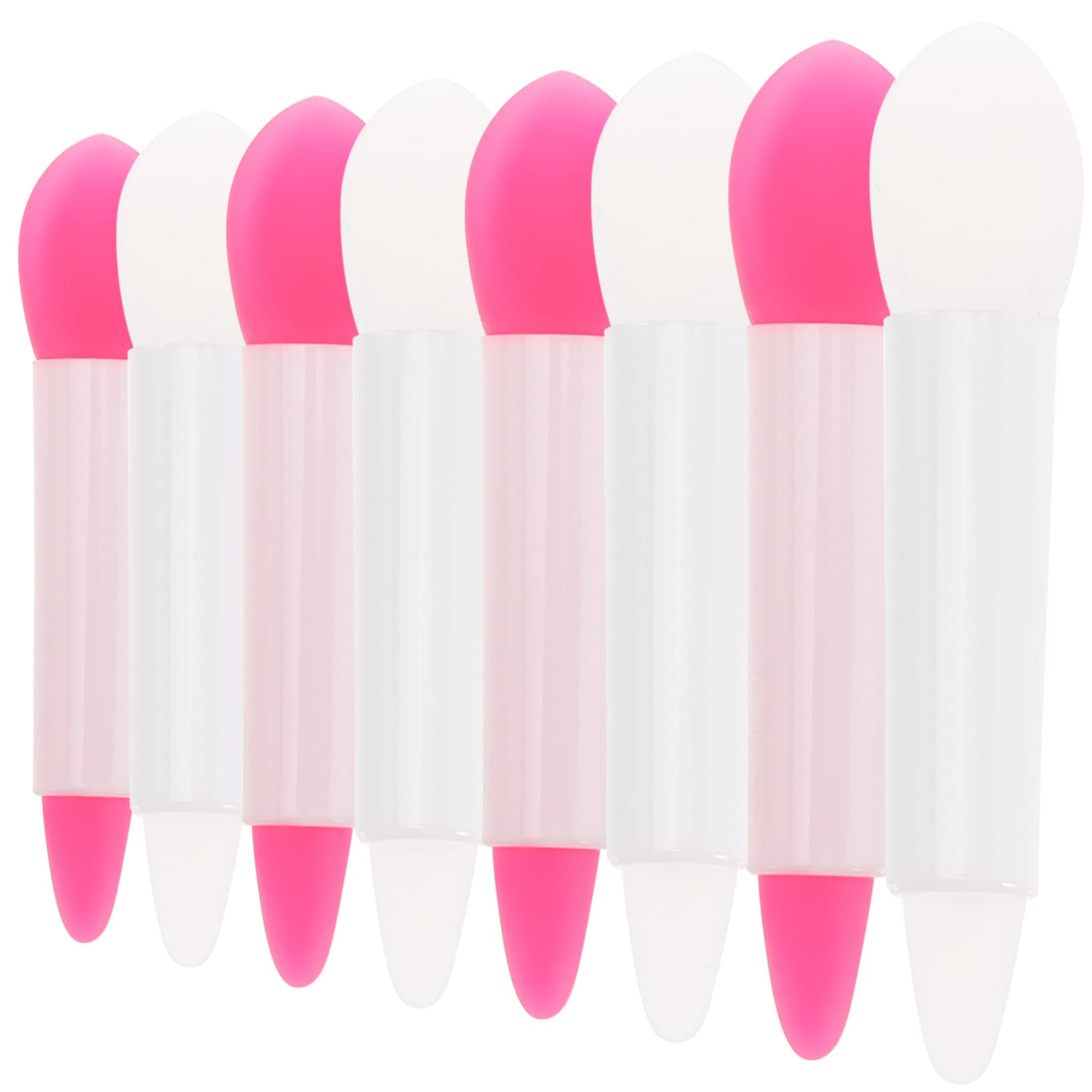 OUNONA 16Pcs Silicone Makeup Brush Flexible Lip Eyeshadow Applicators for Daily Professional Use Lipstick Brush Tool Safe for Sensitive Skin