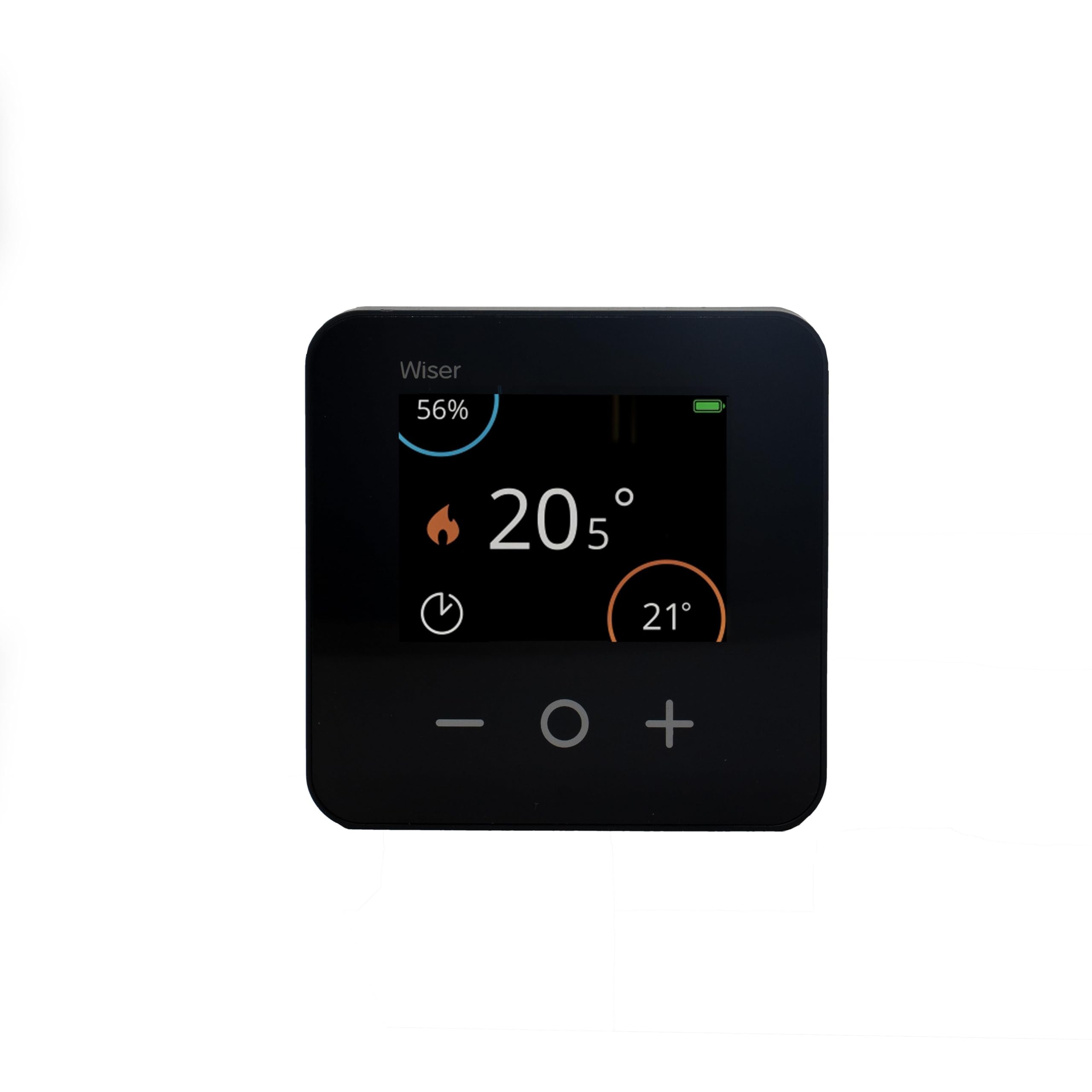 Schneider Electric Wiser Zigbee Thermostat d'ambiance Smart Home, contrôle par écran ou avec Application Gratuite, Compatible avec Amazon Alexa et Google Home, économie d'énergie