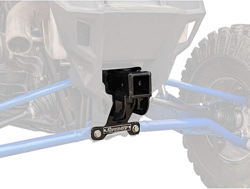 SuperATV Enganche receptor trasero para Polaris RZR PRO XPPRO XP 4 2020+ Negro Se adapta a accesorios estándar de 2 pulgadas Incluye pasador de
