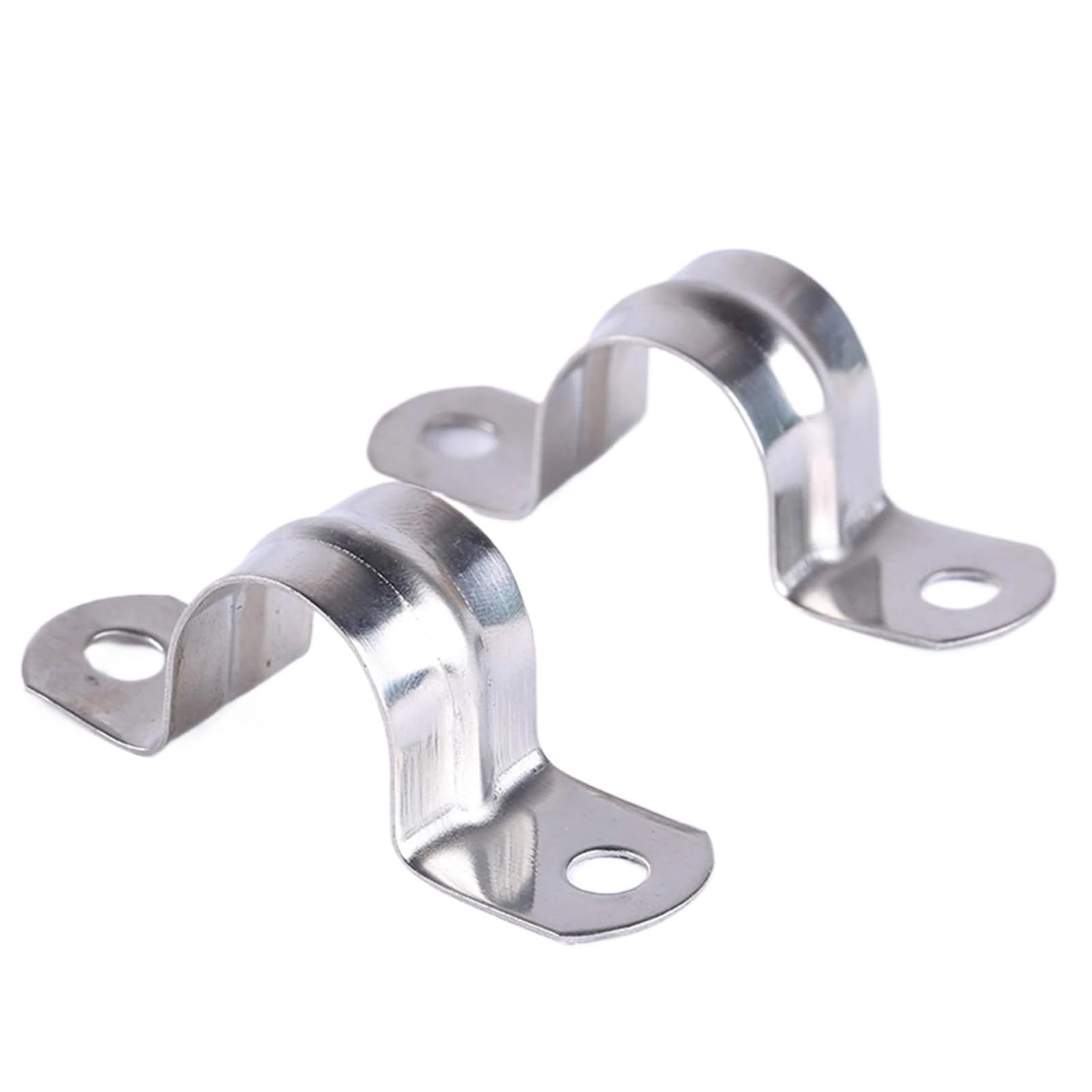U Shape Pipe Clamp 5-120mm U Shape Pipe Clamps 304 Stainless Steel Clamp Bracket for Mounting Pip Strap Conduit Tube Clip Plumbing Saddle(M35-35mm-10pcs)