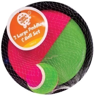Home Fusion Company Kids Children's Velcro Paddle Ball Set Throw & Catch Game Beach Garden Outdoor