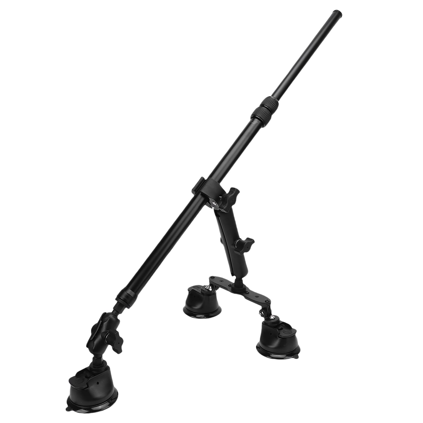 Dilwe Soporte para Coche con Ventosa, Palo Selfie Ajustable, Soporte Versátil para Serie X, Se Extiende de 45 a 120 Cm, para Fotografía de Vehículos y Exteriores