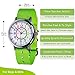 EasyRead Time Teacher Kids Analog Watch - Girls & Boys Teaching Watch - Learn to Tell The Time - Rainbow Dial - Lime Strap